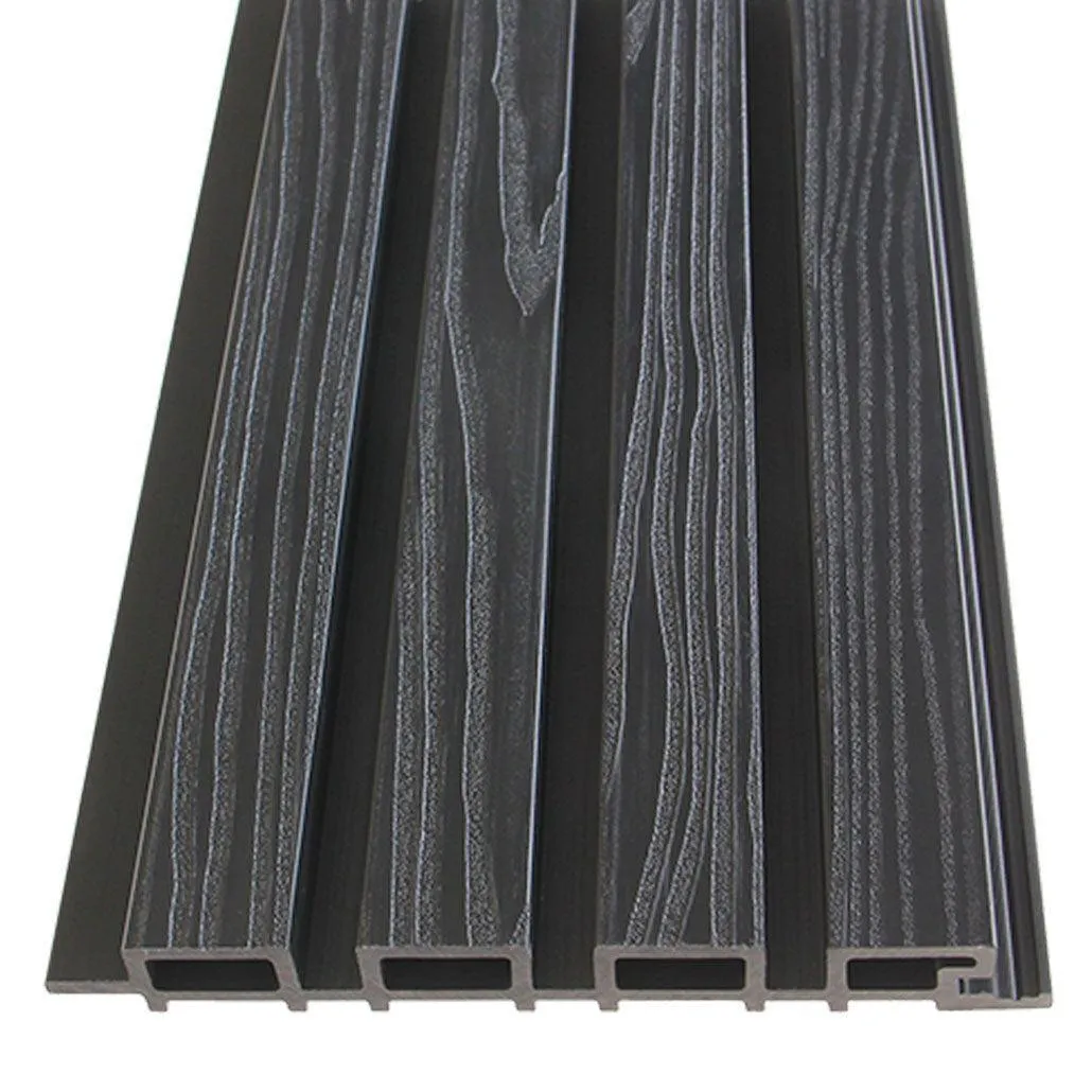 Exterior Wall Panel Black 94.5" | Garden | 3D Wood Grain (2 Panels per Box) - Image 7