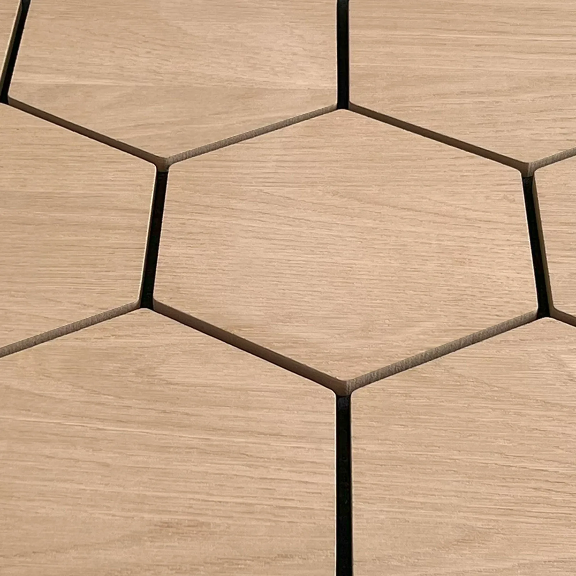 Hexagon Acoustic Panel | Natural Oak 32 Inch (4 Panels per Box) | Wall Decor - Image 4