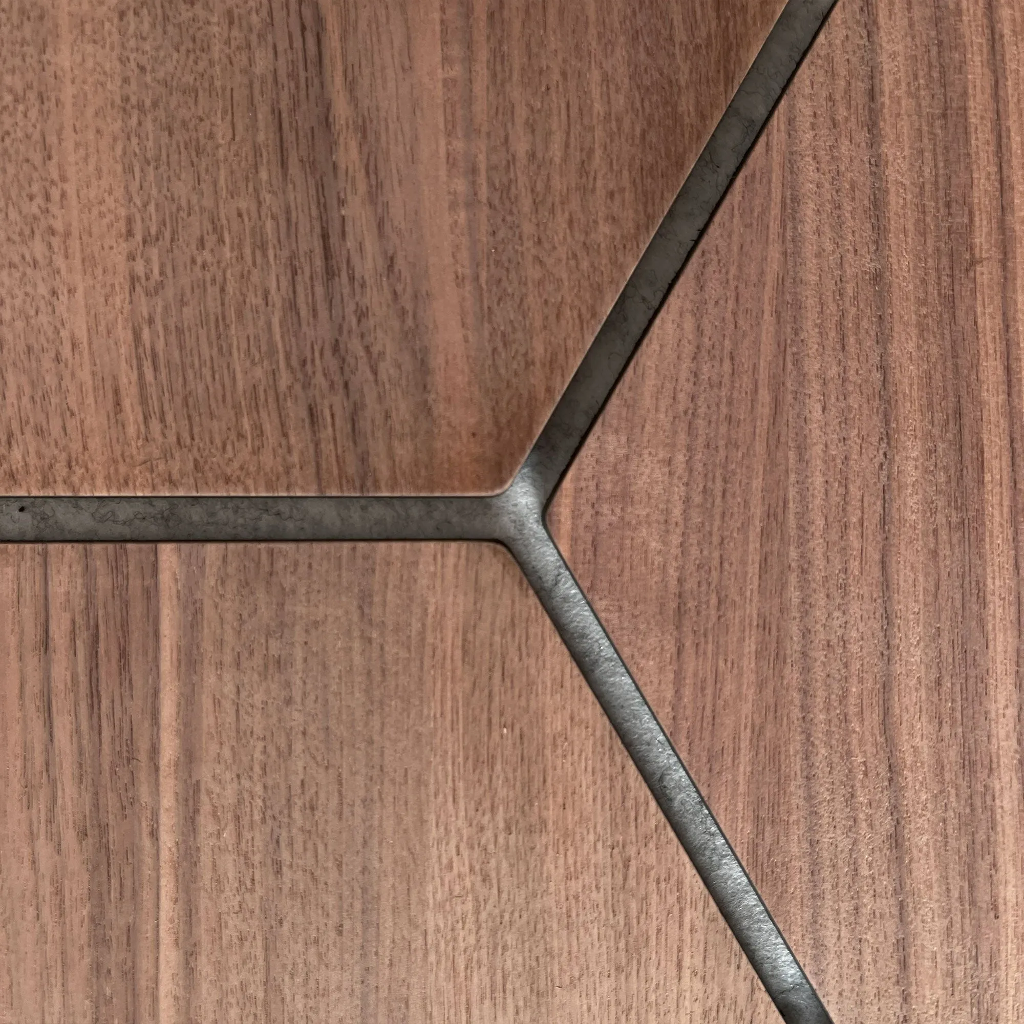 Hexagon Acoustic Panel | Walnut with Gray Felt 32 Inch (4 Panels per Box) | Wall Decor - Image 5