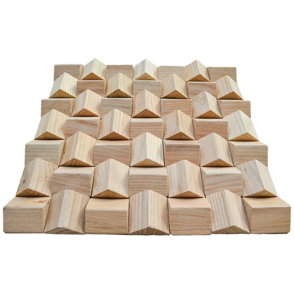 Wood Mosaic Panel | Ash Wood Tile | 12×12” - Image 4