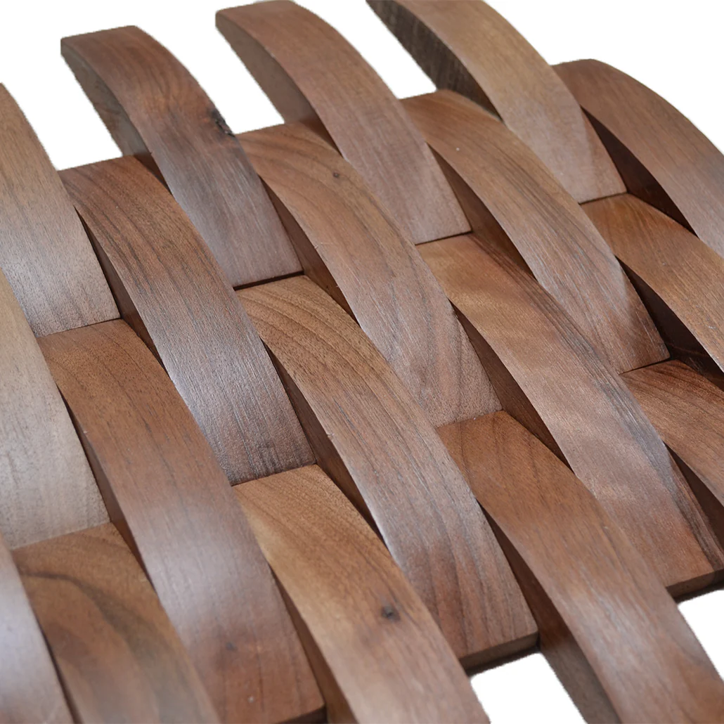 Wood Mosaic Panel | Deep Dusk Walnut Wood Tile | 12×12” - Image 4