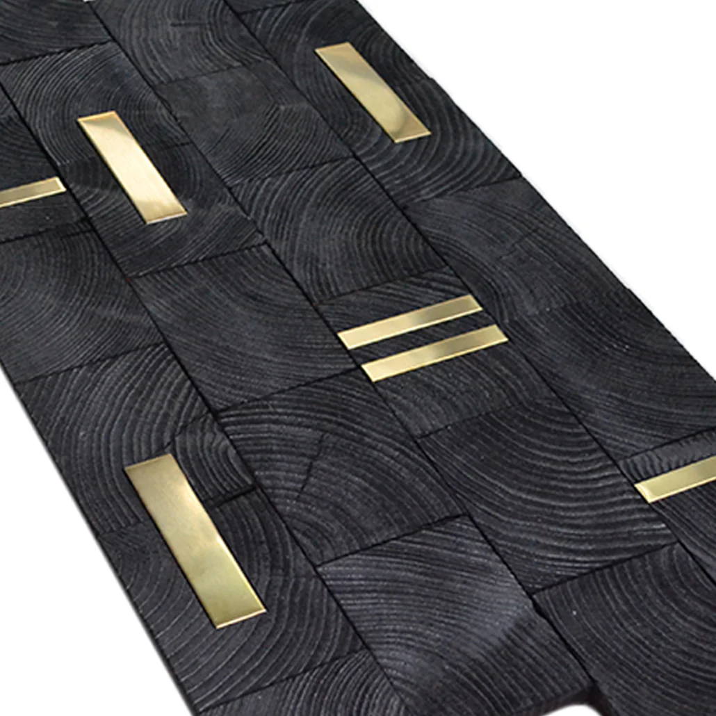 Wood Mosaic Panel | Industrial Pine Wood Tile | 12"×24” - Image 5