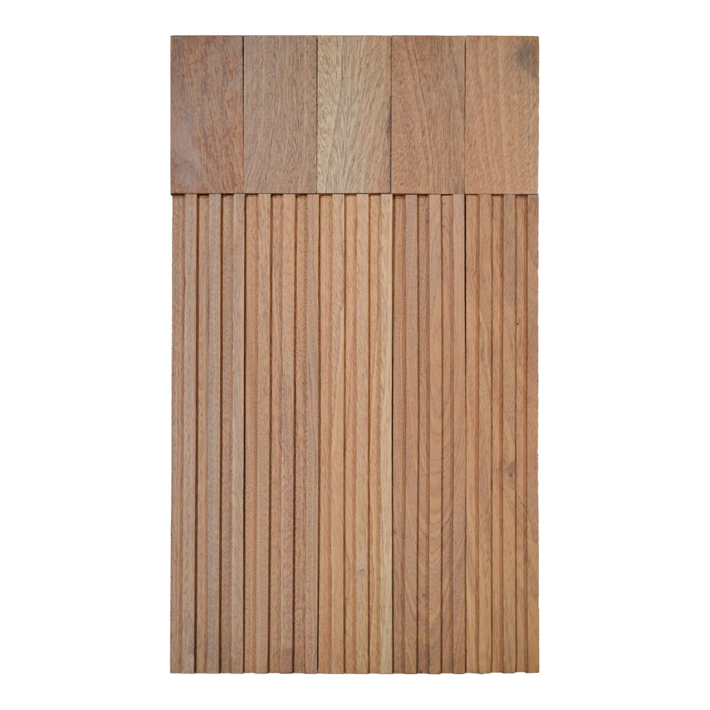 Wood Mosaic Panel | Silk Rosewood Wood Tile | 12"×24” - Image 2